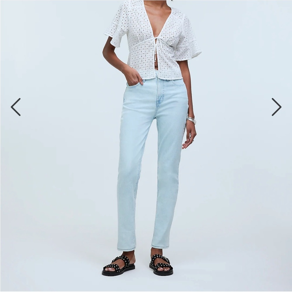 Madewell Perfect Vintage Jeans Lightwash Straight Leg 31